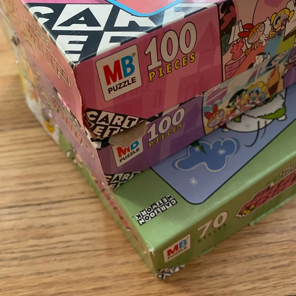 Cartoon Network Puzzle Set - Green, Pink, Purple, Blue